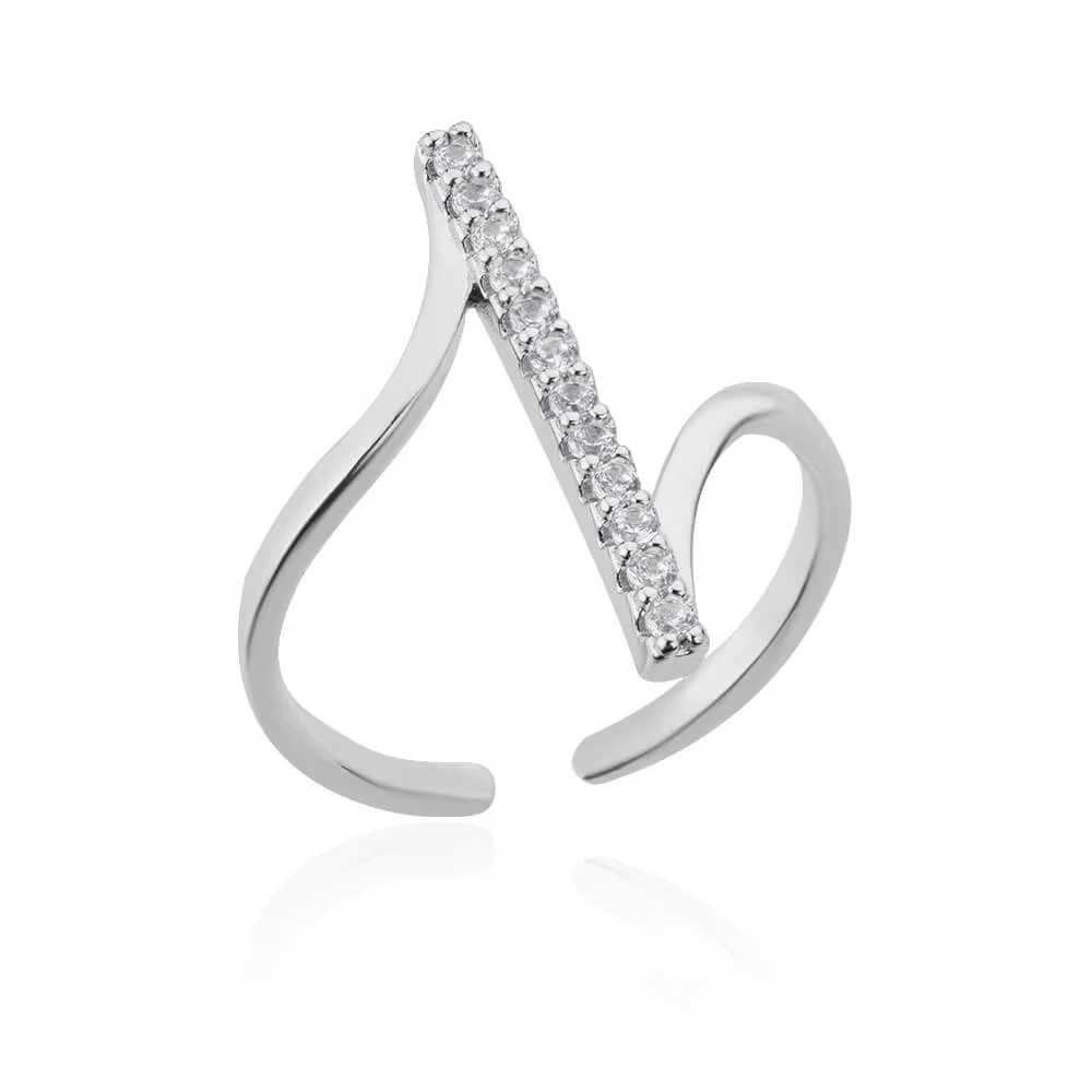 Bagues géométriques en Zircon pour femmes, couleur or, anneau d'ouverture en acier inoxydable, bijou