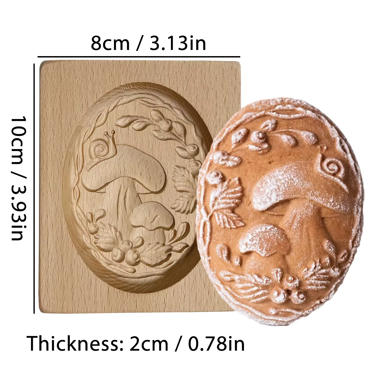 Moules à Biscuits en Bois avec Motifs de Fleurs, 3D, Bricolage, Sculpté, Gaufré, pour Cuisson, Har A