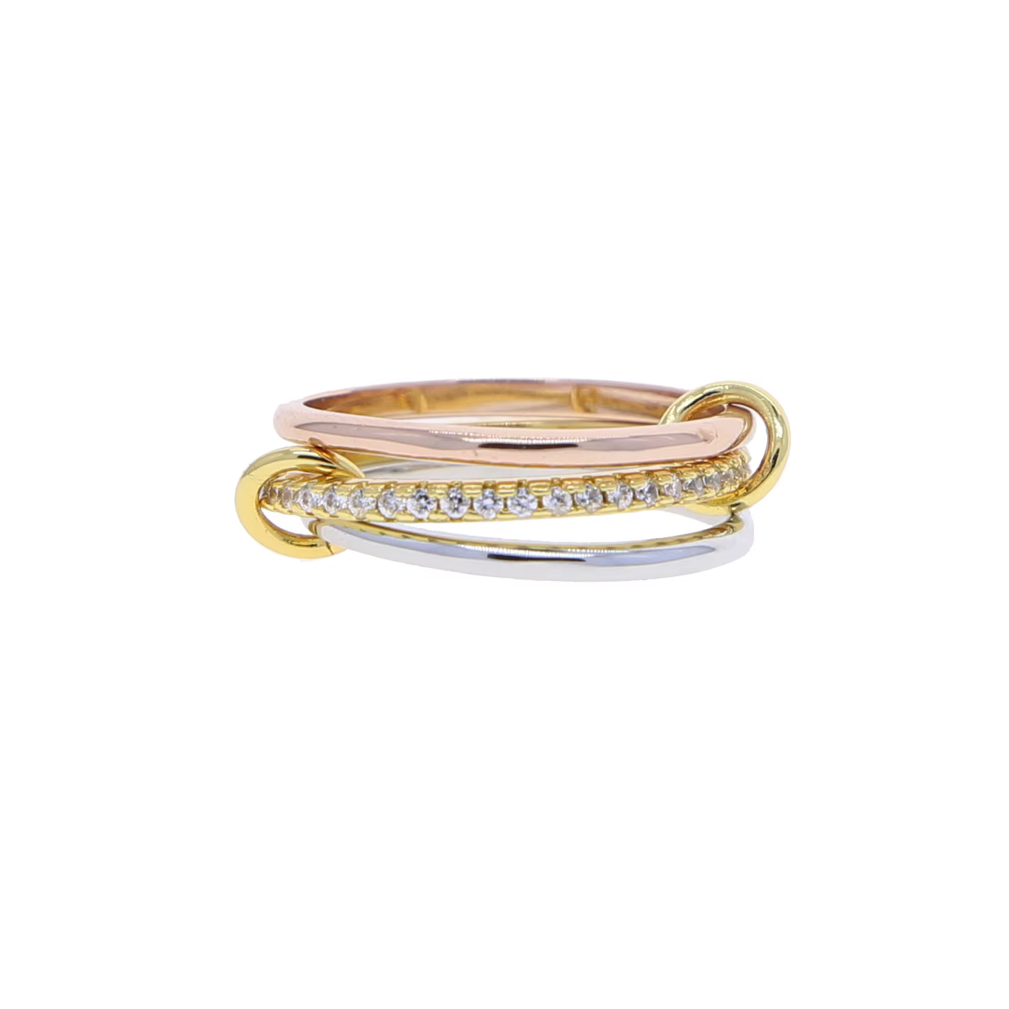 Bagues de fiançailles empilables pour femmes, plaine, Micro pavé 5A CZ, mélange de couleurs, multi-p