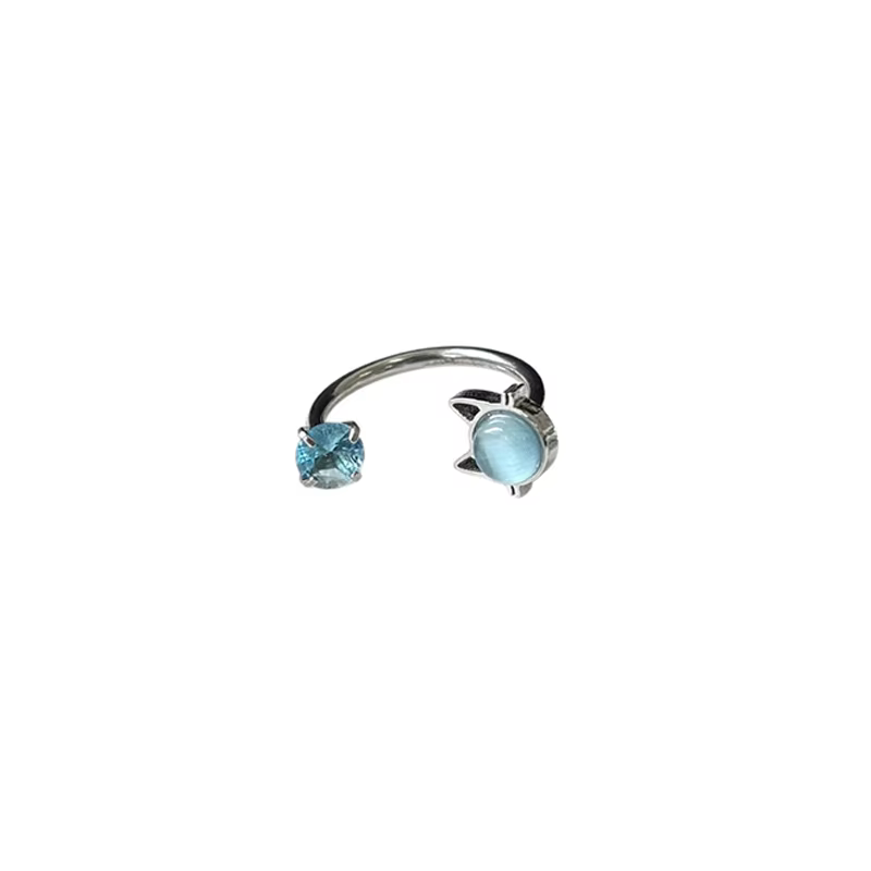 Bijou de piercing pour lèvre en acier titane à la mode, avec pierre œil de chat, 8/10/12 mm, super b