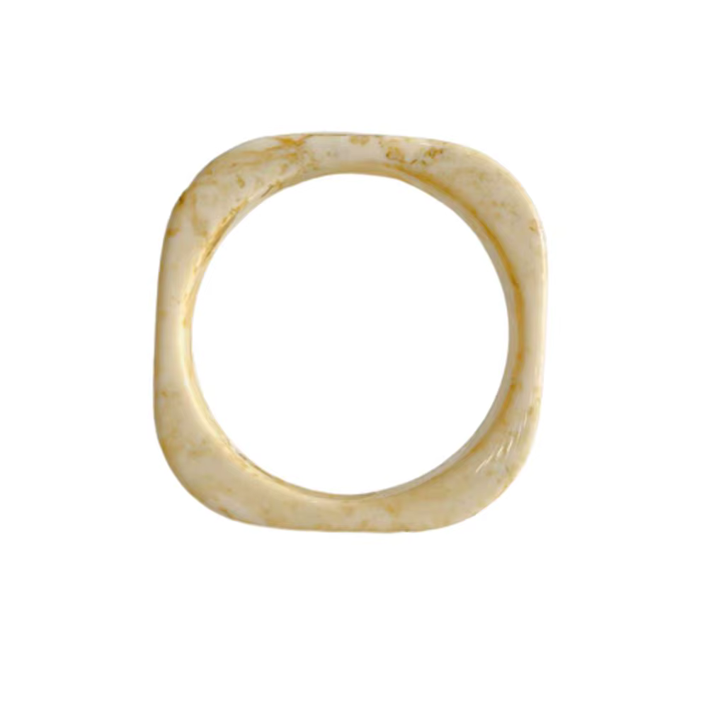 Rétro ambre géométrique filles bijoux cadeau fête carré rond Bracelet femmes Bracelet large Bracelet