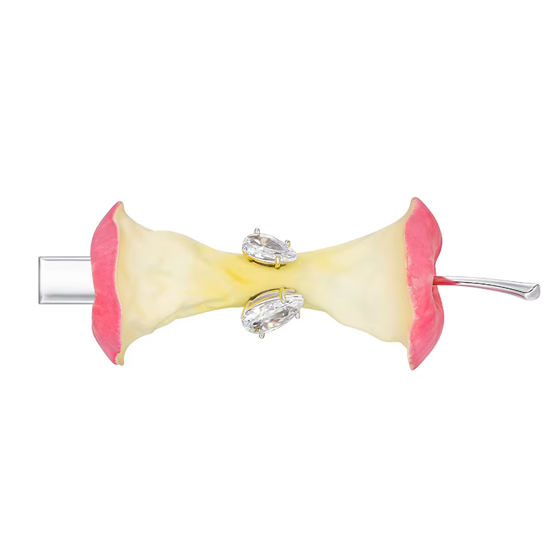 L'épingle à cheveux Apple Core, avec son style doux et romantique, est un cadeau parfait pour les bi