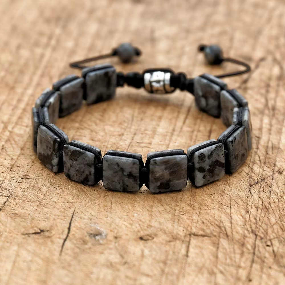 Bracelet tressé en pierre d'améthyste naturelle, style bohémien, Punk, macramé, pour femmes, amitié,