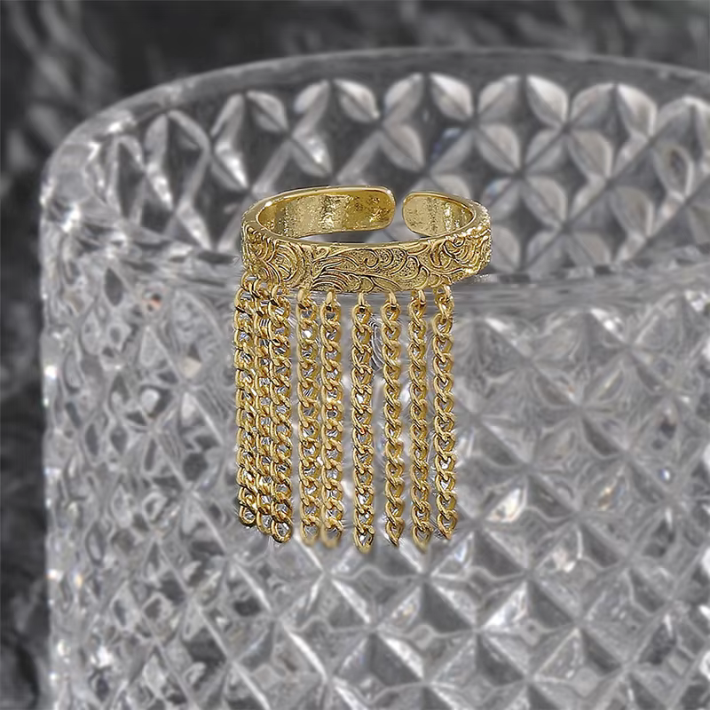 JOBergamo-Bagues à pampilles en acier inoxydable pour femmes et hommes, bijoux à breloques punk, acc