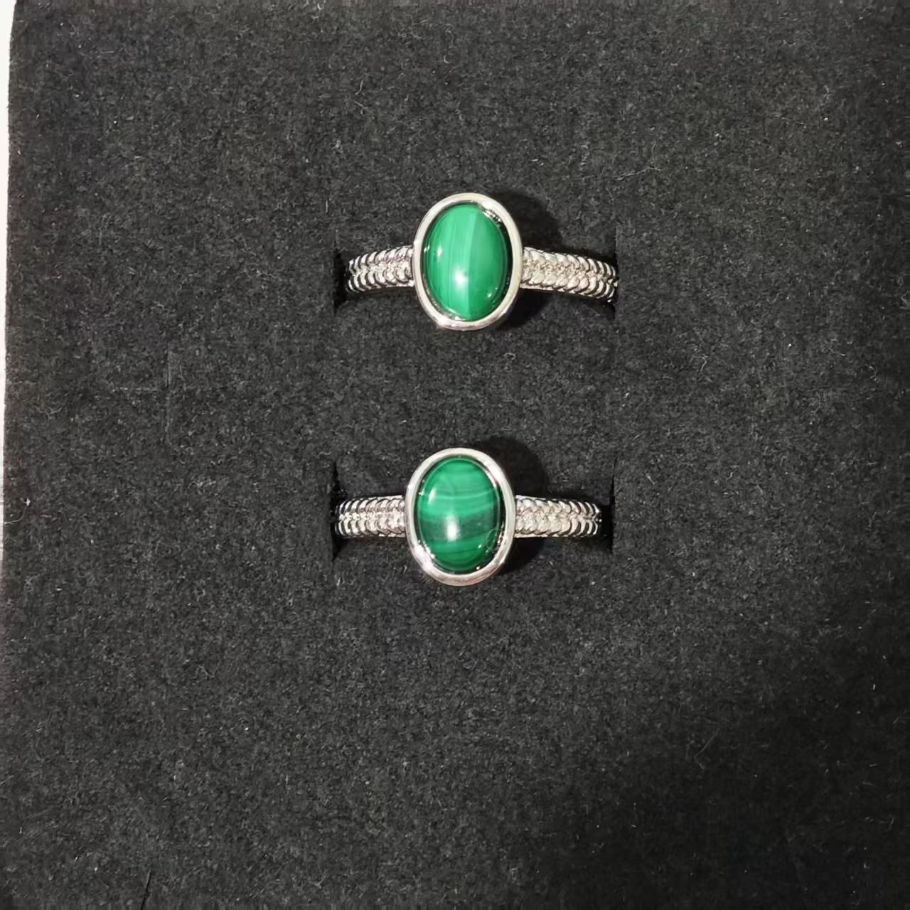 MM – bague en Malachite naturelle, cœur réglable, Simple, bijoux pour femmes, cadeau, vente en gros,