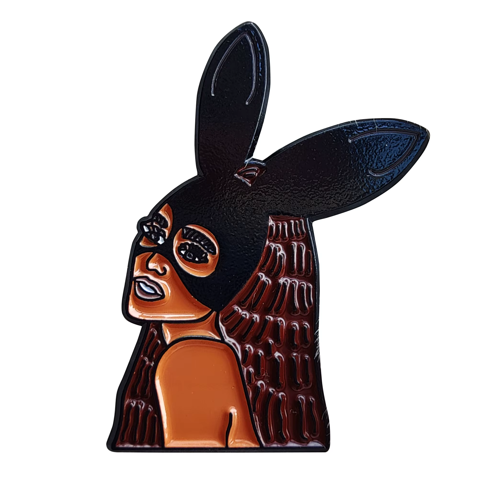Broche à revers en émail pour chanteur Ariana Grande, Badge de dessin animé en métal, accessoire de 