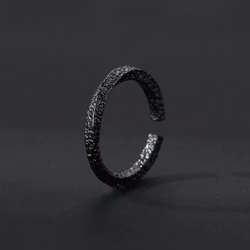 YIZIZAI rétro Mobius Bracelet Bracelet unisexe luxe noir romantique Couple bijoux personnalité Uniqu