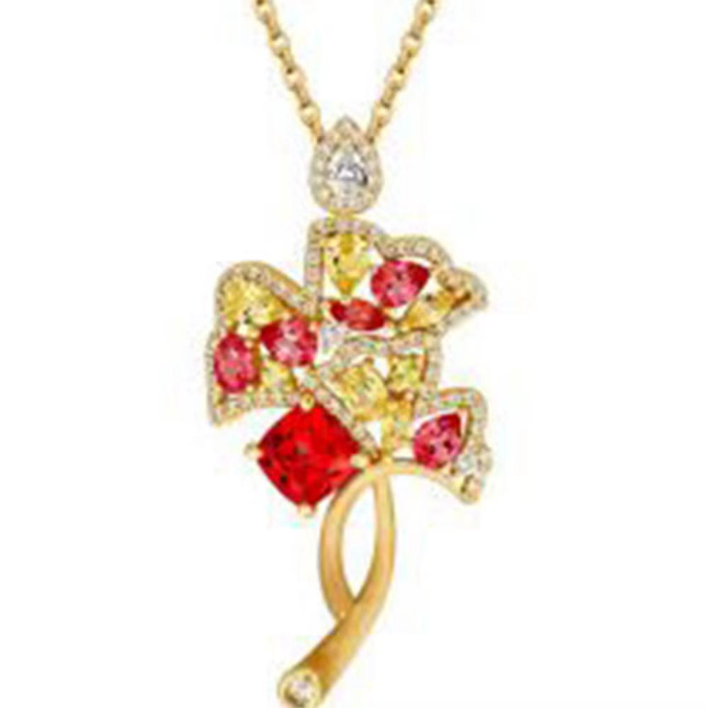 Wong Rain Vintage 925 argent Sterling Padparadscha diamants à haute teneur en carbone pierres précie