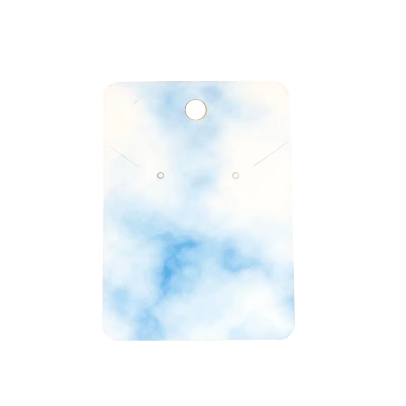 Présentoir de boucles d'oreilles en carton coloré, cartes de collier, cartes de boucles d'oreilles, 