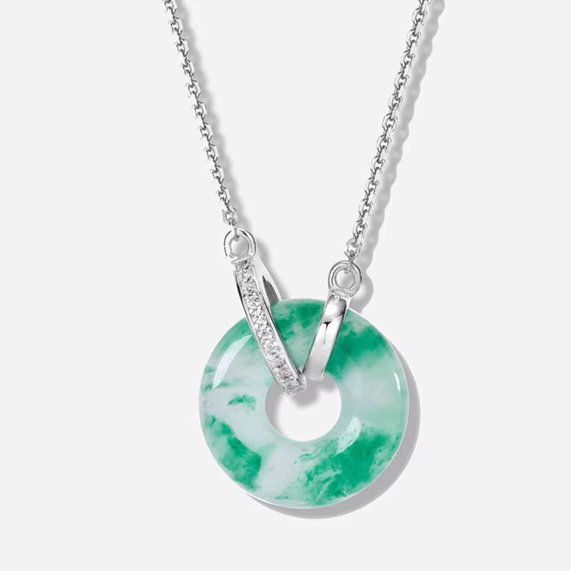WUIHA Vintage 100% 925 argent Sterling laboratoire saphir Jade diamants à haute teneur en carbone pi
