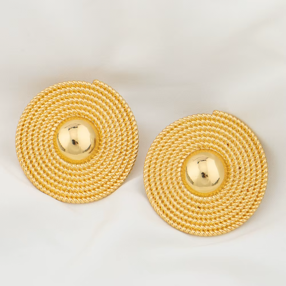 Ensemble de bijoux africains tendance pour femmes, boucles d'oreilles et pendentif en perles rondes,