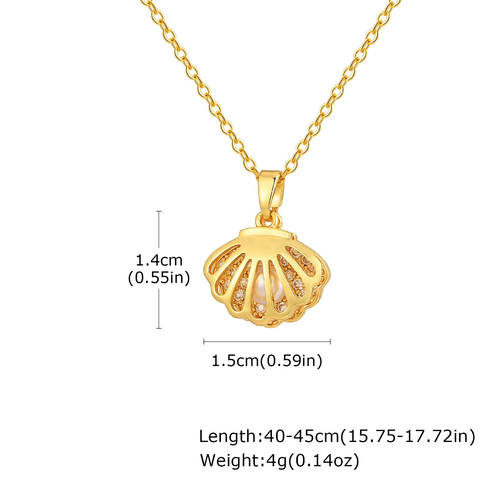 Vnox-Colliers de la présidence en coquille ouvrable pour femmes et filles, bijoux de collier en perl