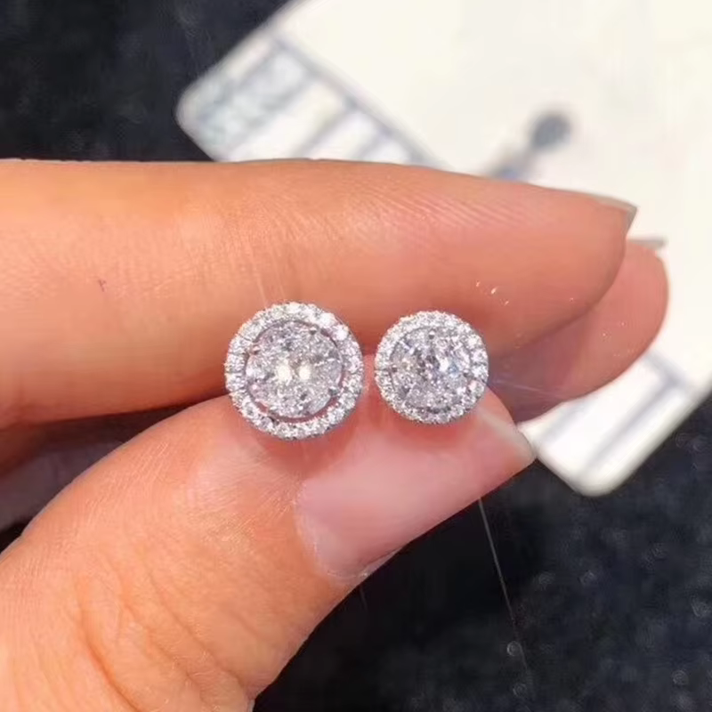 Huretailers-Boucles d'Oreilles Chic Bright pour Femme, Bijoux Gracieux pour Fiançailles, Cadeau Exqu