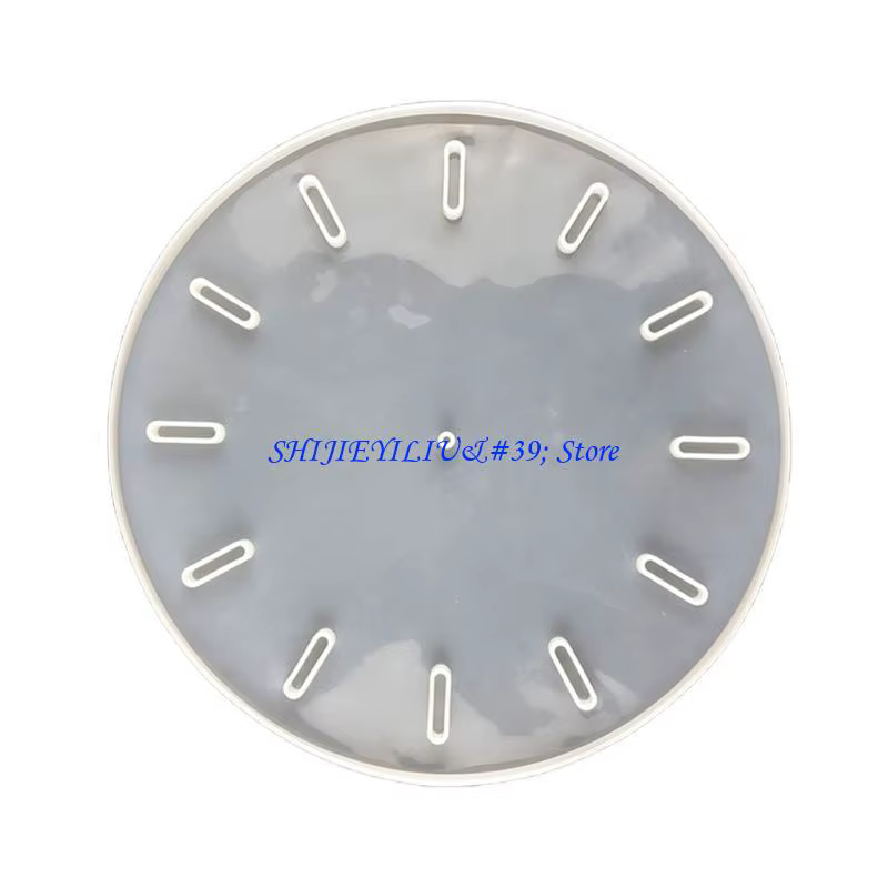 E21F – moules en résine d'horloge pour résine, grands moules ronds/carrés en Silicone, moules en épo