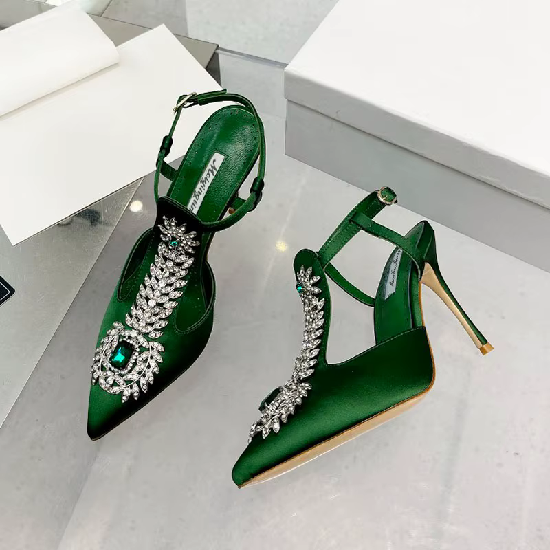 2025 luxe femmes talons hauts strass pointu mariage luxe tapis rouge mode brillant mariée talons hau