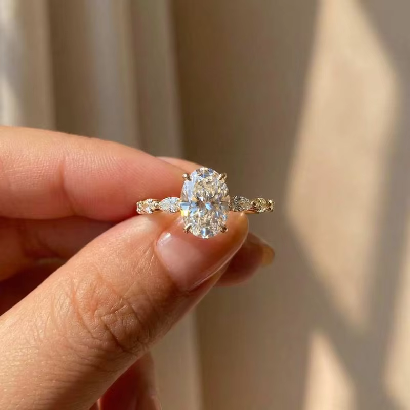 Bagues délicates en argent sterling 925 pour femmes, petites bagues de fiançailles en zircon cubique