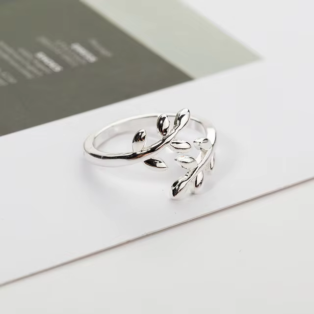 Bague en Argent avec Lignes Uniques pour Femme, Bijoux de Doigt, Réglable, Ouvert, Vintage, pour ix,