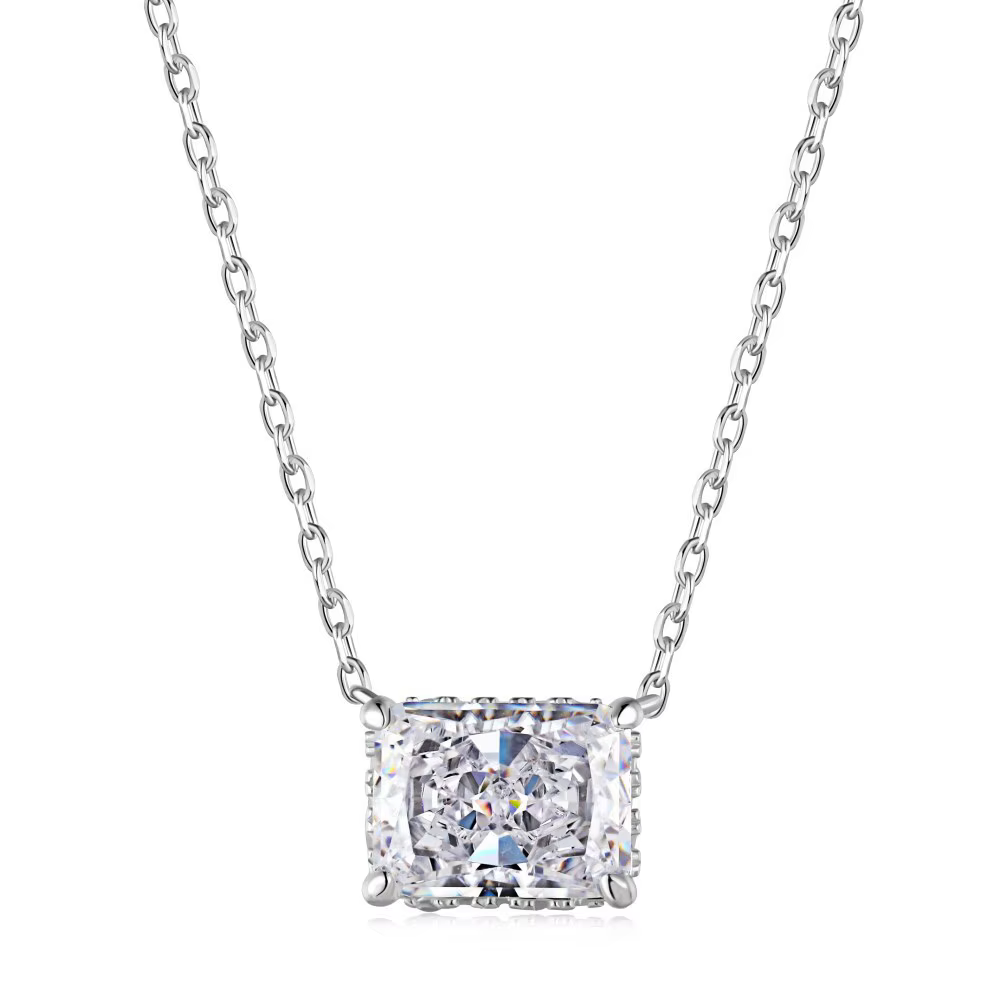 Wong Rain-Collier pendentif en pierre précieuse à haute teneur en carbone, 100% argent regardé 925, 