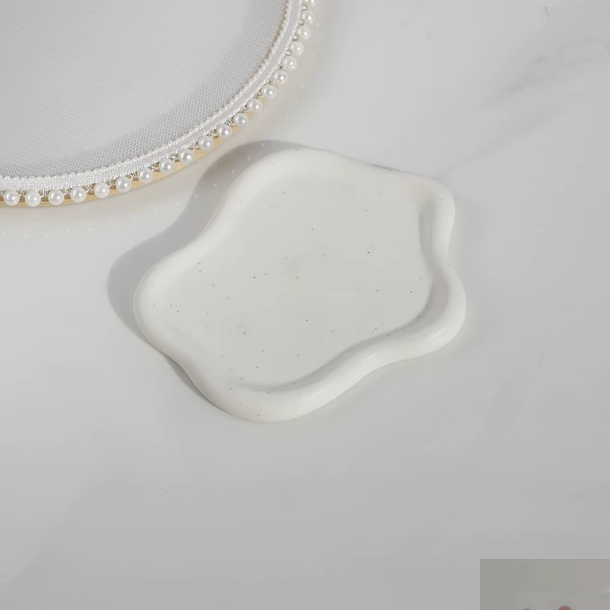 Plat à bijoux pour femmes, plateau à bijoux, plat à bibelots, plateau nuage, plateau à clés de montr