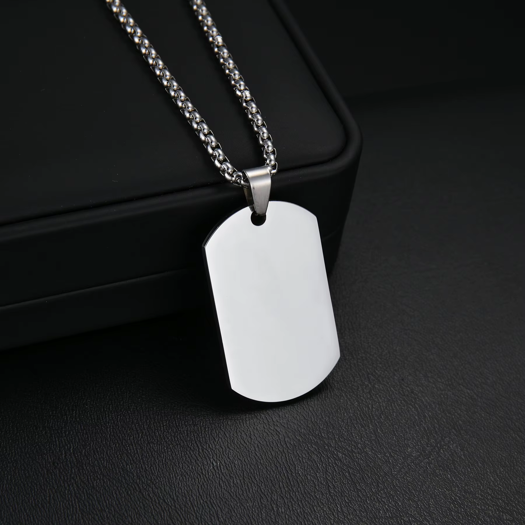 Collier Photo avec nom gravé en acier inoxydable, pendentif personnalisé avec Photo pour femmes et h