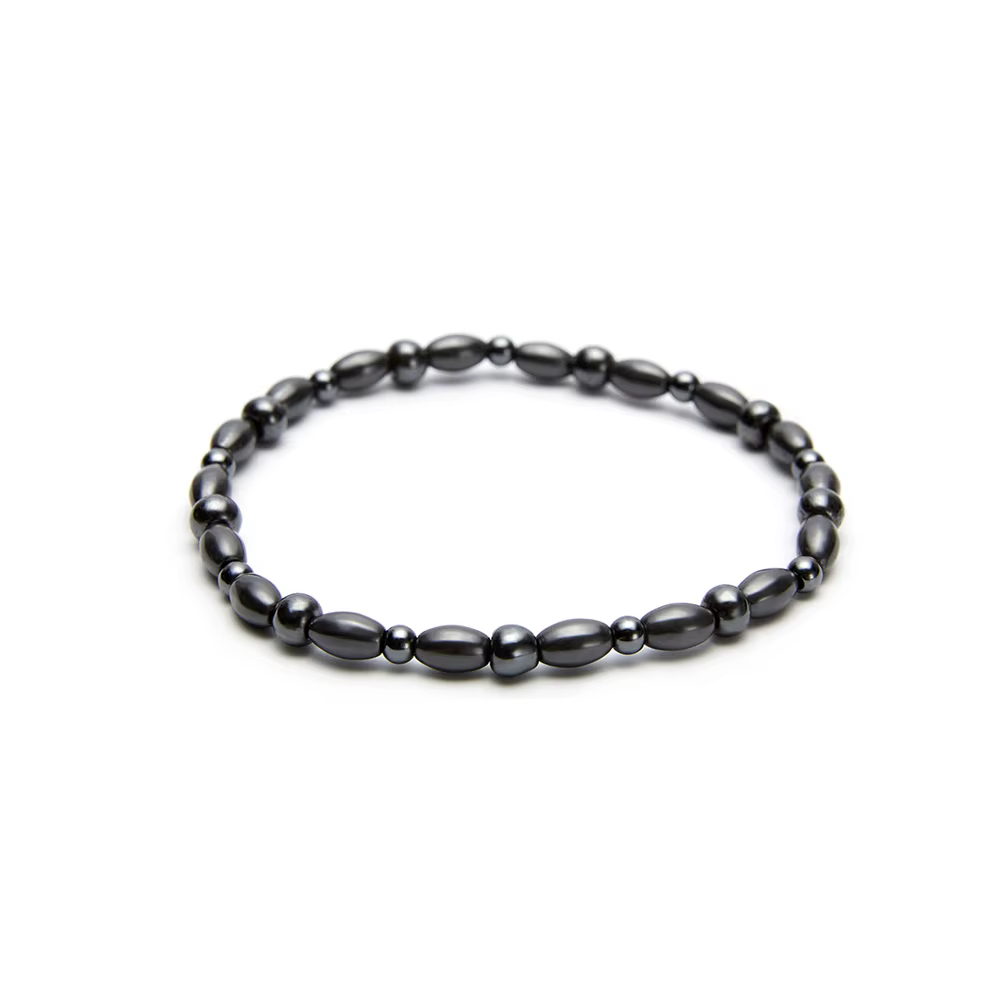 Bracelet de thérapie magnétique pour la perte de poids, chevillère noire stimulant les points d'acup