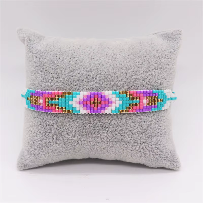 ZHONGVI – Bracelet d'amitié Boho d'été pour filles et femmes, perles Miyuki à fleurs colorées, vente