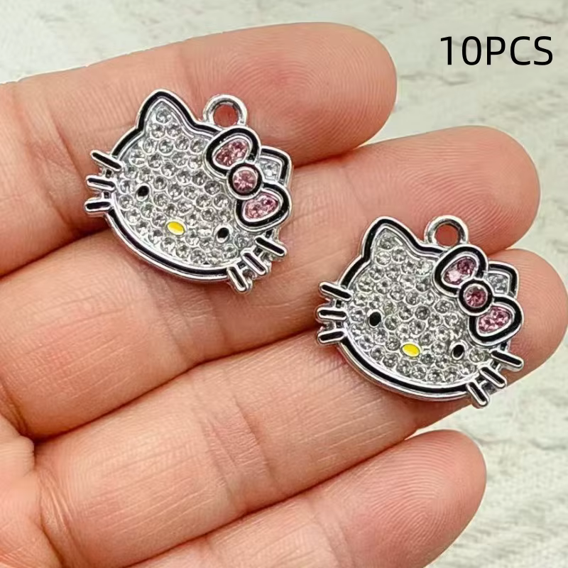 Kit de fabrication de bijoux DIY pour enfants, 10 pièces, accessoires de pendentif faits à la main, 