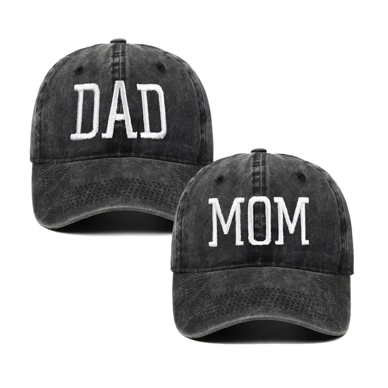Chapeau brodé maman papa cadeaux pour Couples Parents casquettes de Baseball réglables cadeau maman