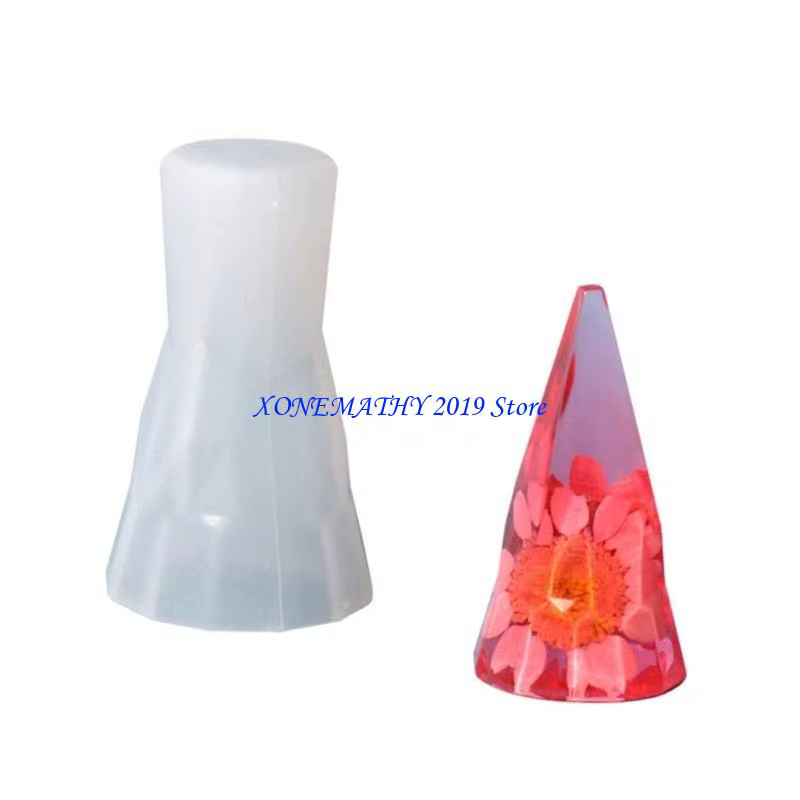 F42F porte-anneaux coniques, moule en résine, pyramide moule en Silicone époxy pour bricolage, suppo