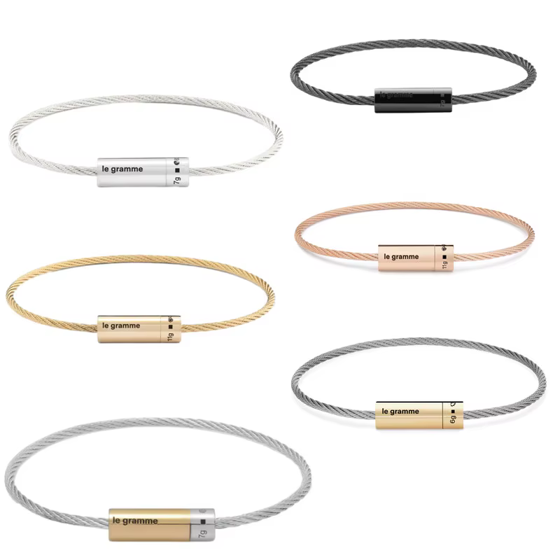 Le Gram 7g Nouveau Bracelet en Argent Sterling 925 de Haute Qualité