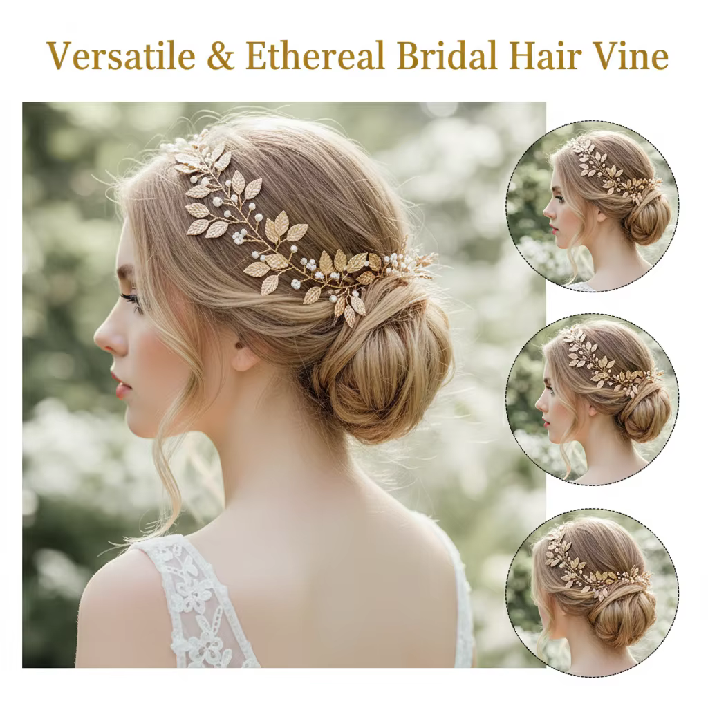Accessoires de cheveux de mariée bohème