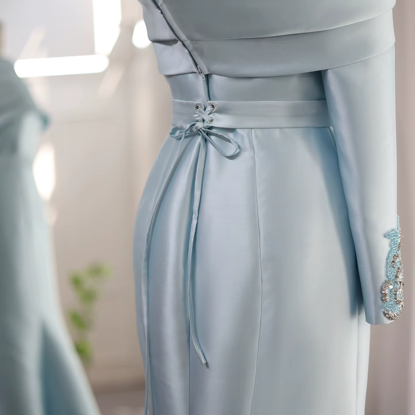 Sharon Said – robe de soirée de forme sirène jaune