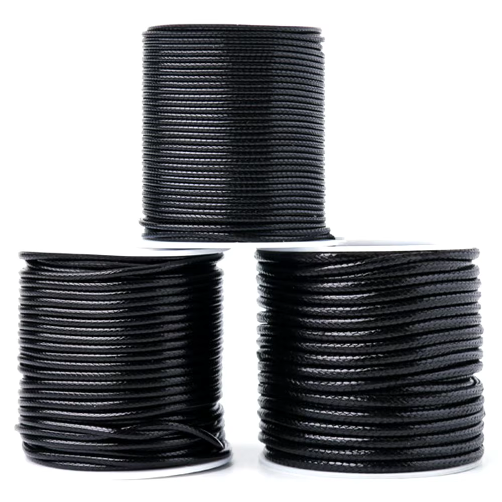 Fil ciré noir pour bijoux exécutifs