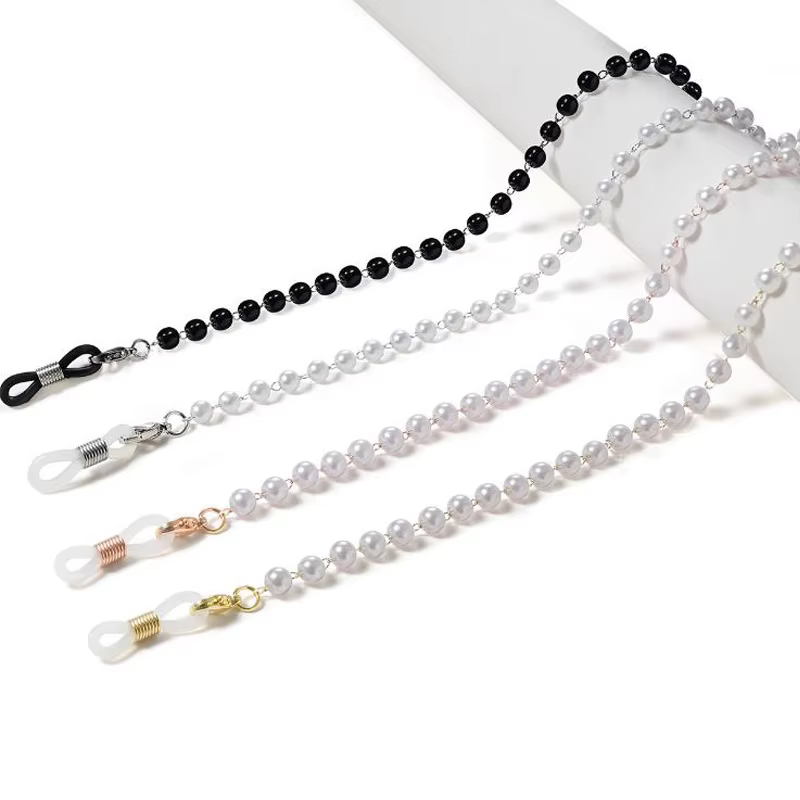 Pearl JOFor-Lanière de Lunettes de Soleil pour Femme, Cordons de Sangle de Cou, Accessoires Décontractés, Bijoux à la Mode