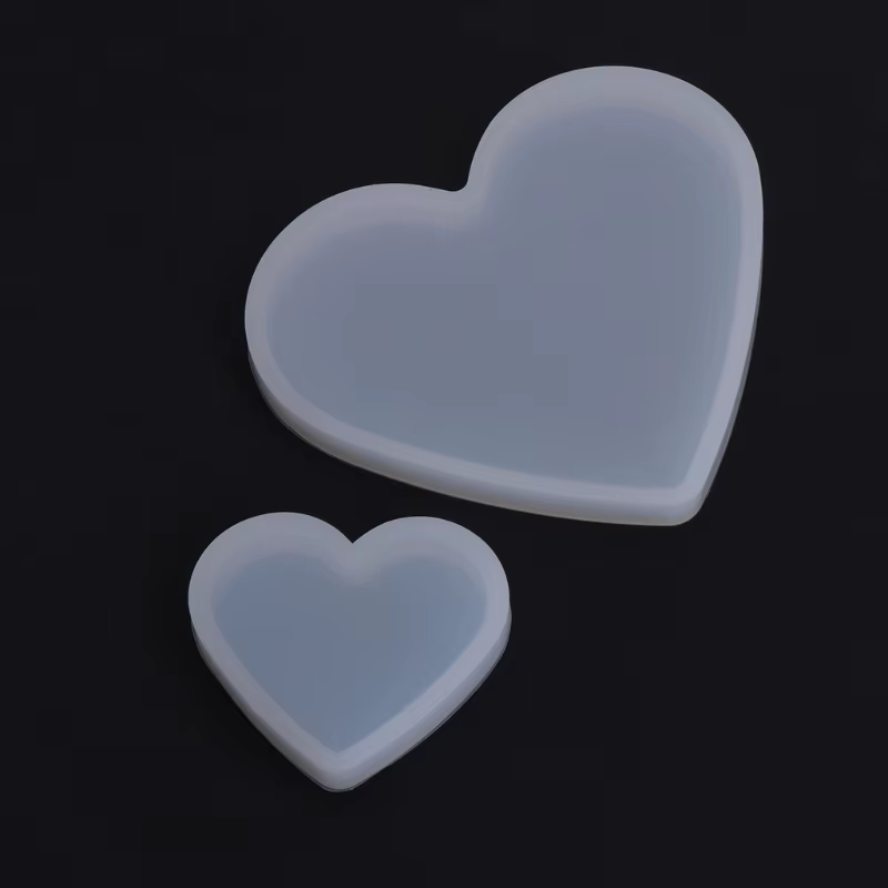 Moule en Silicone en résine époxy en forme de cœur
