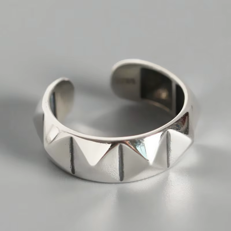 YIZIZAI – bague en losange brillant de tempérament, bague d'ouverture couleur argent, bijoux pour femmes, cadeaux de fête
