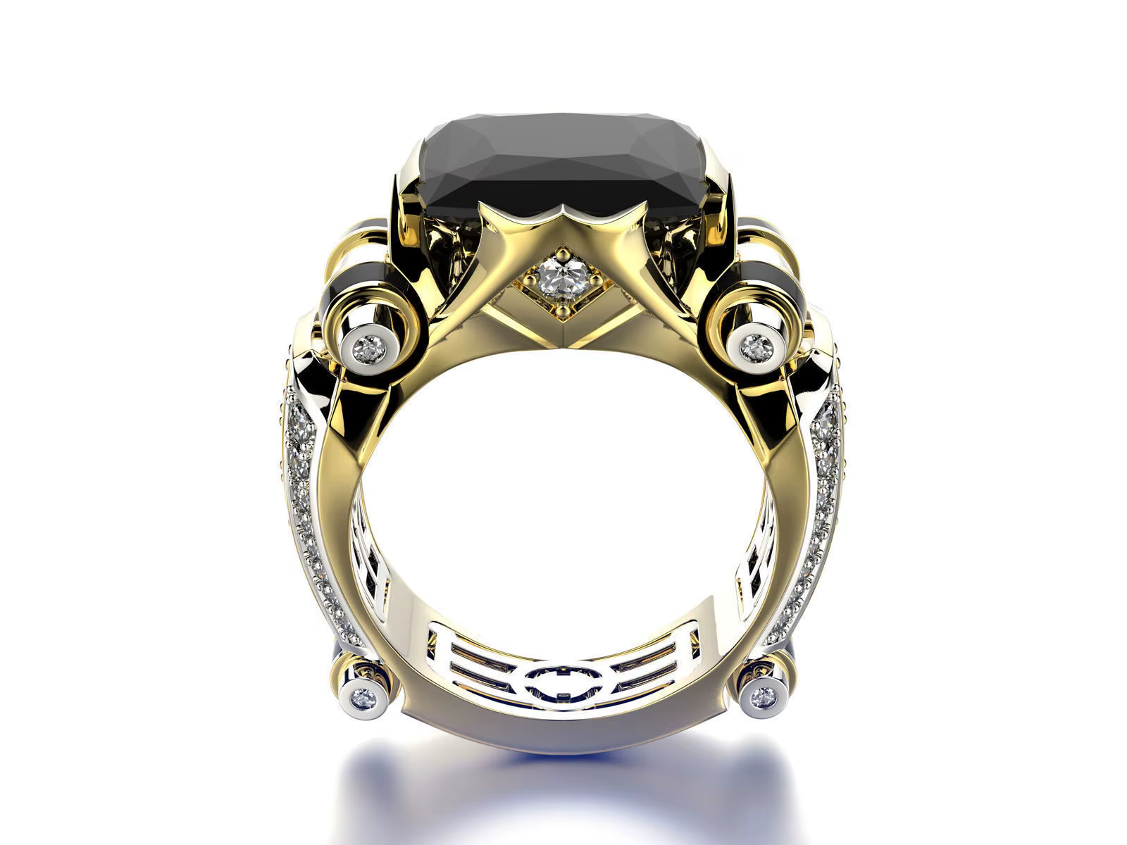 Bague en or jaune pour hommes et femmes