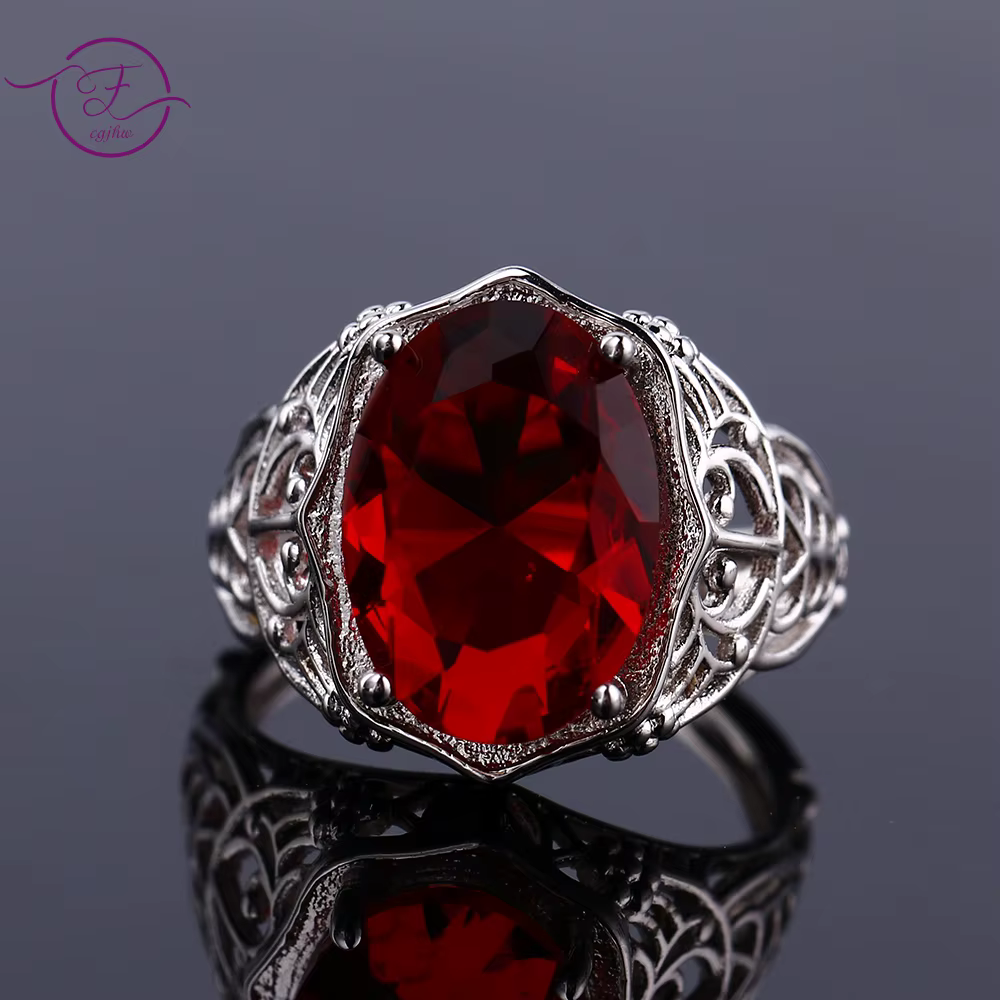 Bagues de luxe en argent 100% S925 pour femmes