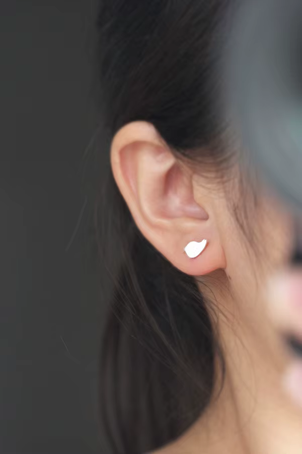 Boucles d'oreilles en forme de branches d'oiseau