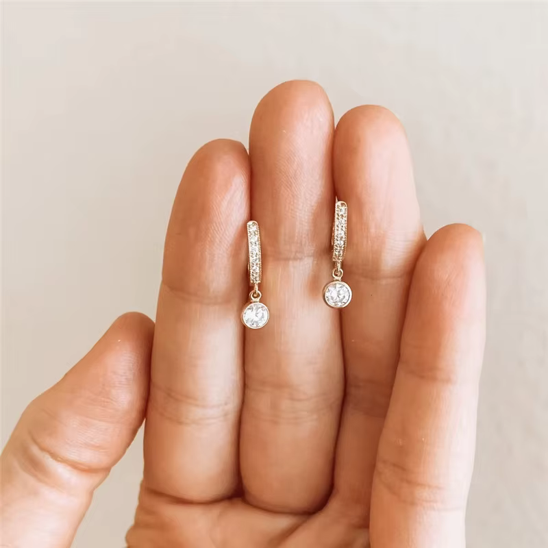 Huitan – boucles d'oreilles pendantes simples pour femmes
