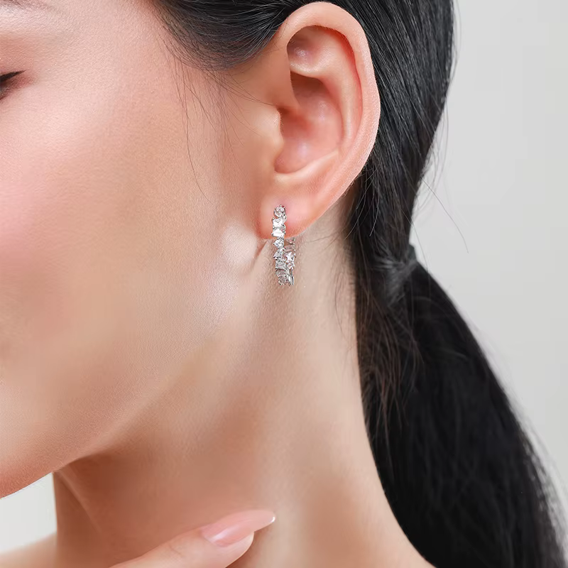 Ailmay – boucles d'oreilles en Zircon transparent pour femmes