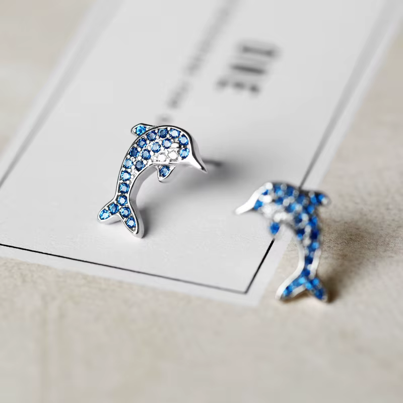 REETI – boucles d'oreilles en forme de dauphin pour femmes