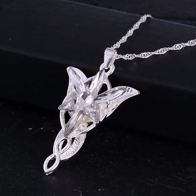 Collier de mode pendentif étoile de soirée collier pendentif étoile en cristal collier bijoux pour femmes