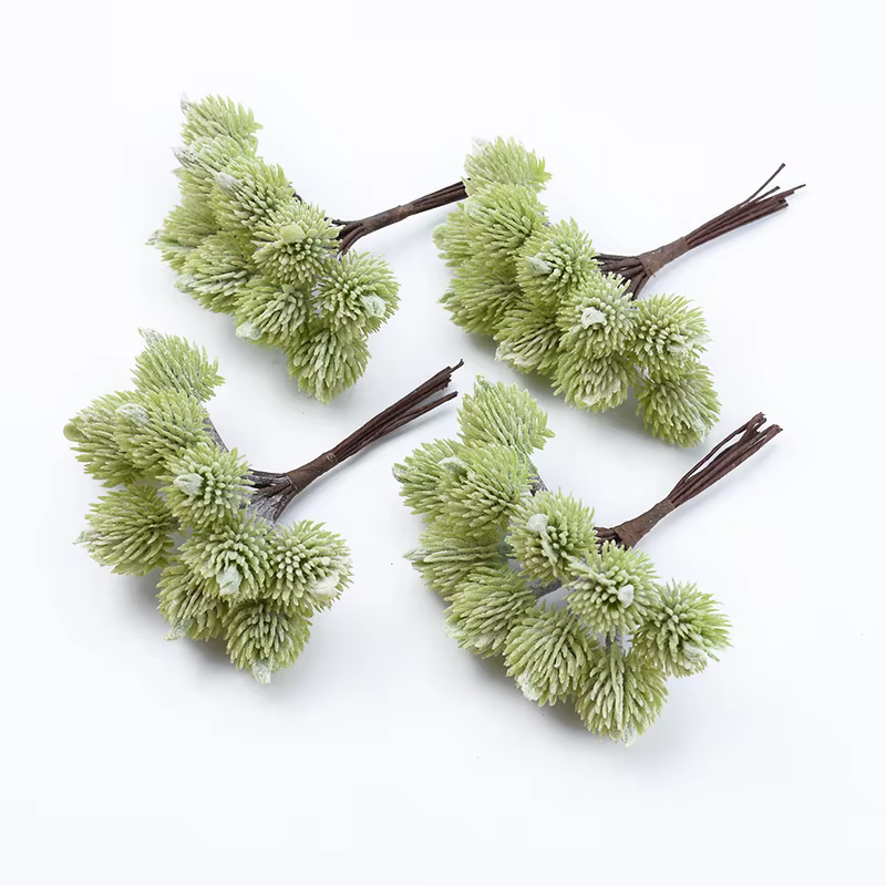 10 pièces plantes artificielles bon marché décorations de noël pour la maison mariage fleurs décoratives couronnes Diy cadeaux boîte produits ménagers