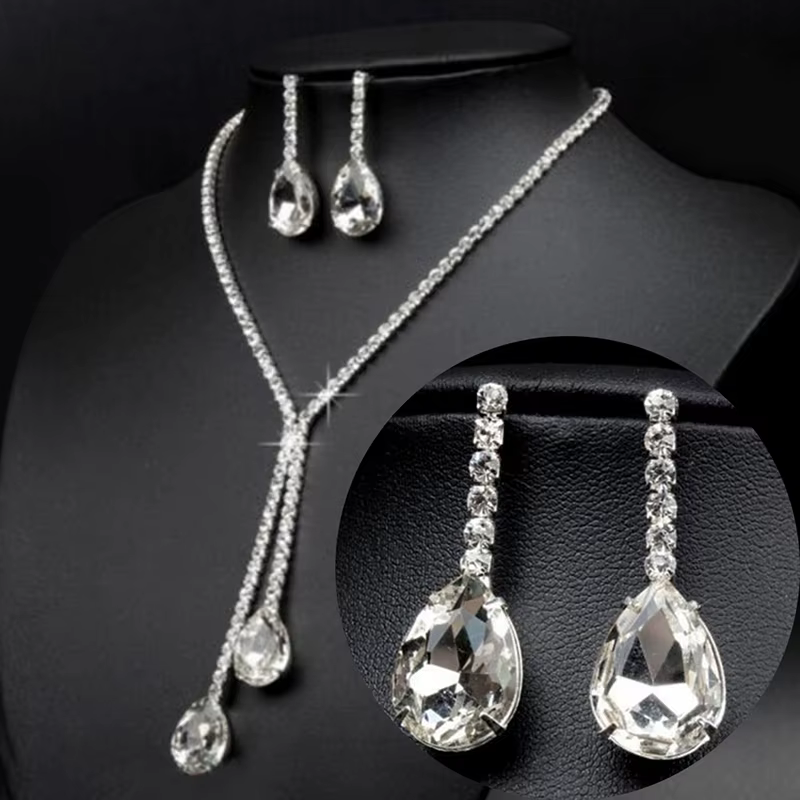 JOWater Dstress- Ensembles de bijoux de luxe simples pour patients de mariage