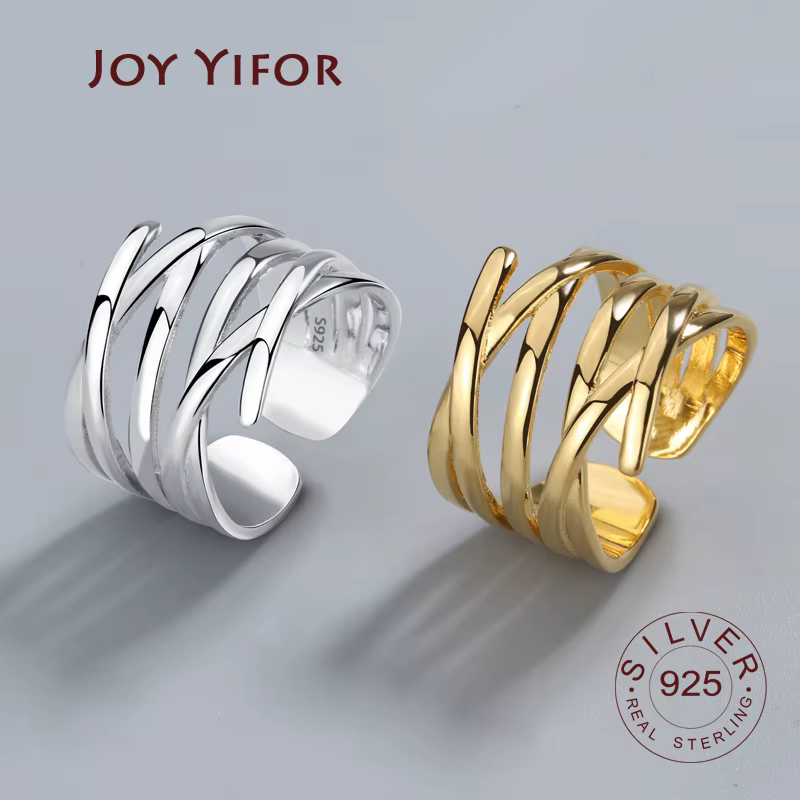 Bagues en argent regardé 925 pour femmes, bague en or, bijoux fins, 925
