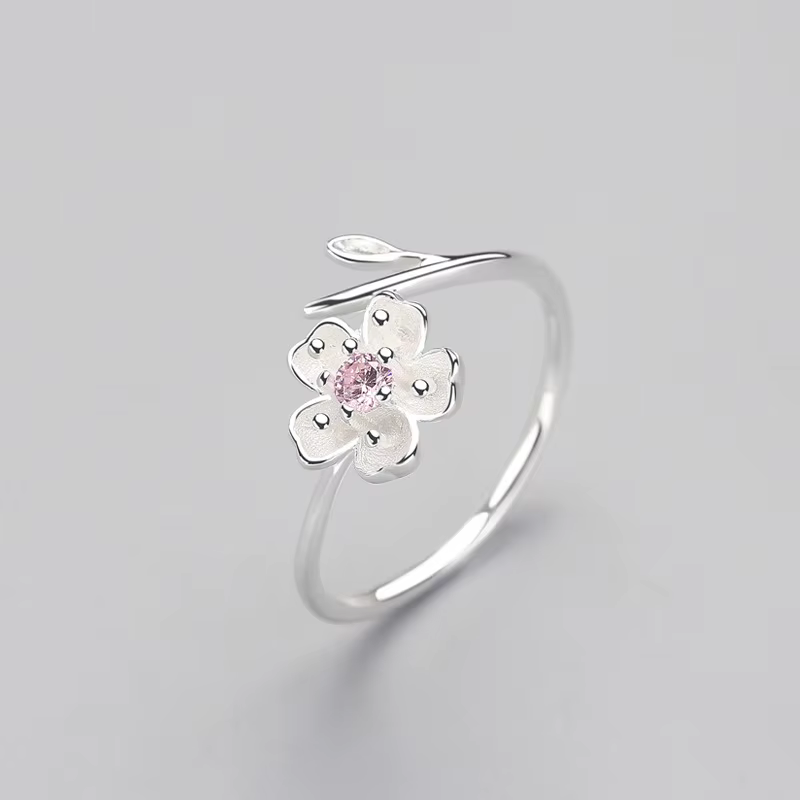 Bague réglable en argent Sterling 925 véritable