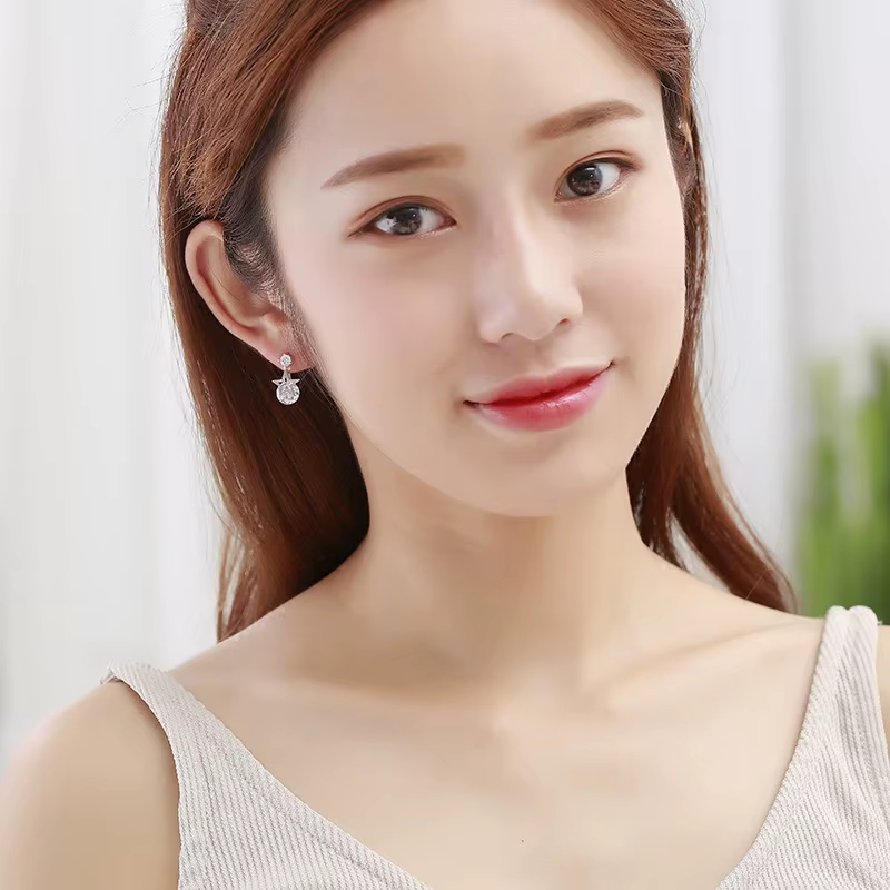 Boucles d'oreilles en argent Sterling 925 anti-allergie