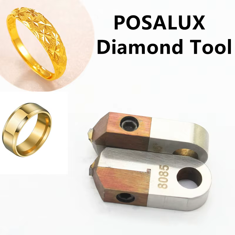 Outils de polissage pour la fabrication de bijoux, diamant plat en forme de V, coupeur Laser Posalux MCD pour couteau à graver en laiton or argent