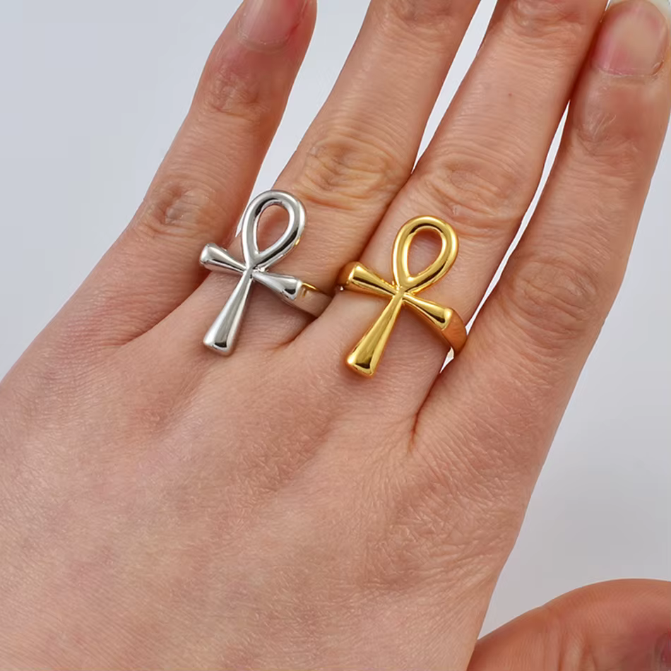 Anniyo Ankh Ring pour femme